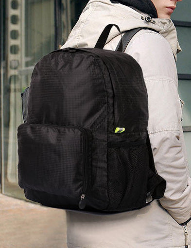Pack n Fold Foldable Travel Backpack Black - karlahanson.com